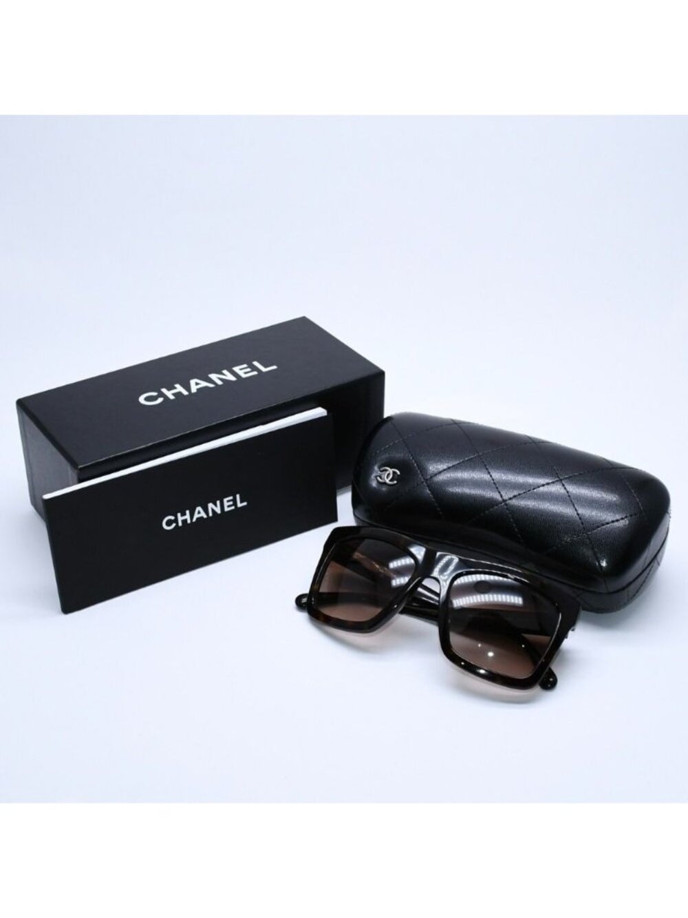 Chanel Sunglasses Eyewear CC Logo Brown Acetate